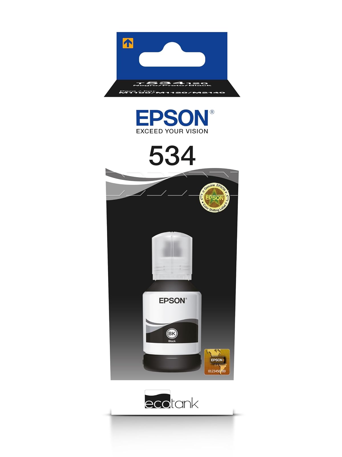 Epson Ecofit Botella de Tinta Pigmentada Color Negro T534
