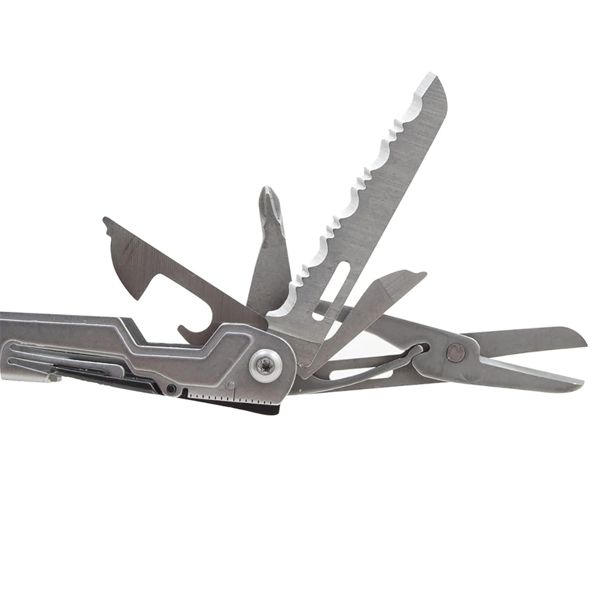 SOG PowerPint Mini Herramienta compacta de Acero Inoxidable | 18 Herramientas Ligeras Especiales y Pinzas Multiherramienta SOG Cuchillo de Bolsillo, Lavado a Piedra