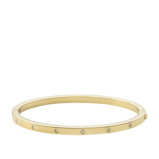 Fossil Women's Stainless Steel Gold-Tone Bangle Bracelet