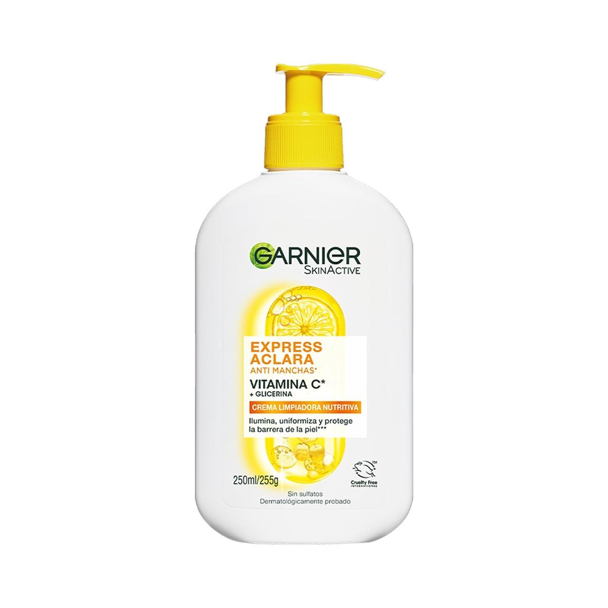 Garnier Crema Limpiadora Facial con Ácido Salicílico y Ceramidas 250ml - Naranja