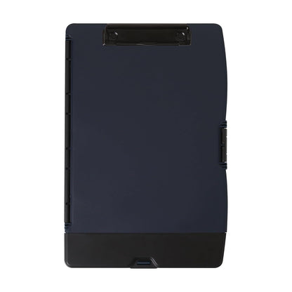 Dexas Folio Clipcase Portapapeles de almacenamiento profesional con compartimento de almacenamiento para bolígrafos, 9.75 x 14.75 pulgadas, A4, índigo. Ideal para profesores, enfermeras, entrenadores,