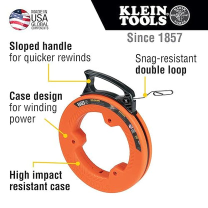 KLEIN TOOLS 56331 | Guía Jalacables | 15 M | Acero | Menor Fricción