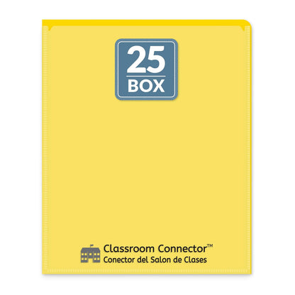Carpetas C-Line Classroom Connector de la escuela al hogar, morado, 25 por caja (32009) - Box of 25 - Amarillo