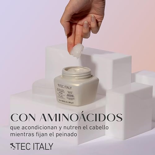 TEC ITALY Gel Della Cera 280 g | Gel de Fijación Media para Cabello | Acabado Natural y Estilizado | Acondiciona y Define Todo Tipo de Cabello | Con Aminoácidos para Brillo y Suavidad