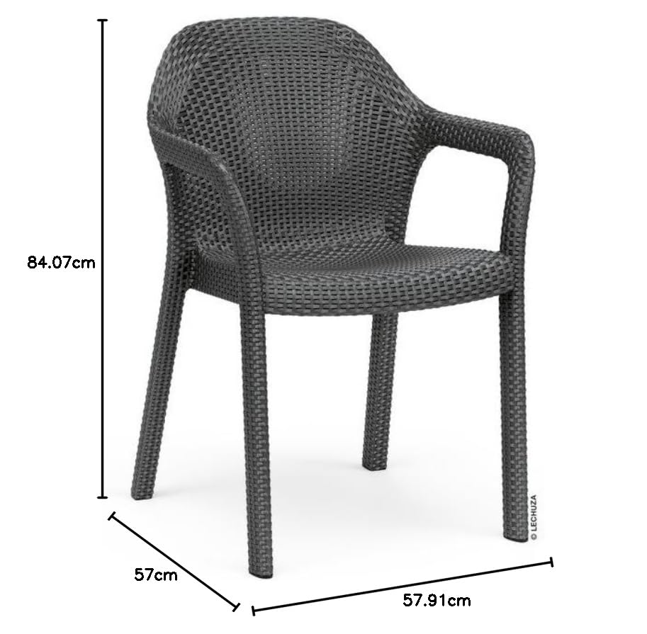Lechuza Silla, Gris, 57 x 58 x 84 cm