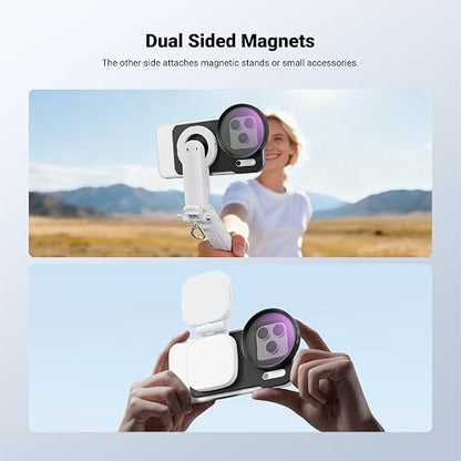 NEEWER 6.9" Adaptador Magnético Mount Objetivo Móvil Placa Trasera Accesorios con 67mm Filtro Densidad Neutra Variable (ND 2-32) Compatible con MagSafe iPhone 12/13/14/15/16/17 Pro Max & 14/15/16 Plus