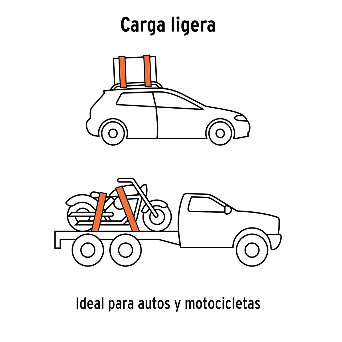 Truper SU-675R4, Juego de 4 sujetadores con matraca carga máxima 675 kg