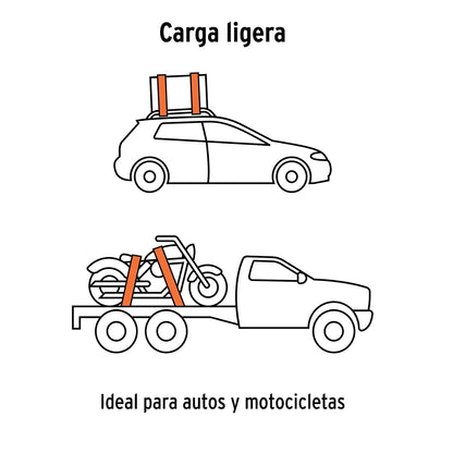 Truper SU-675R4, Juego de 4 sujetadores con matraca carga máxima 675 kg