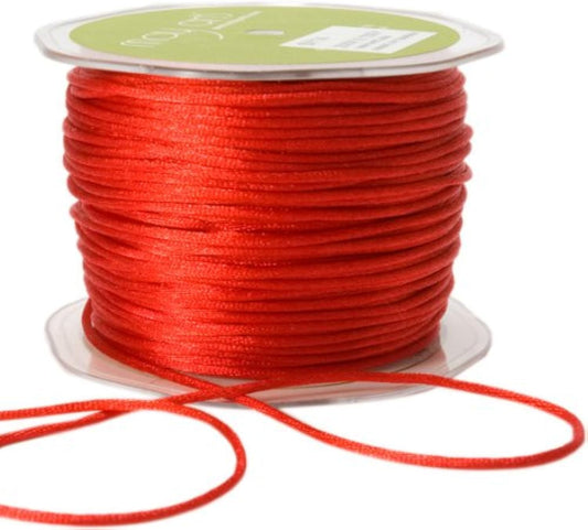 May Arts SY-14 Ribbon, 1/8-inch, red satin string