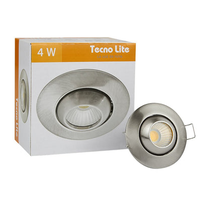 Tecnolite Lámpara LED para Empotrar, Luz Suave Cálida - Satín