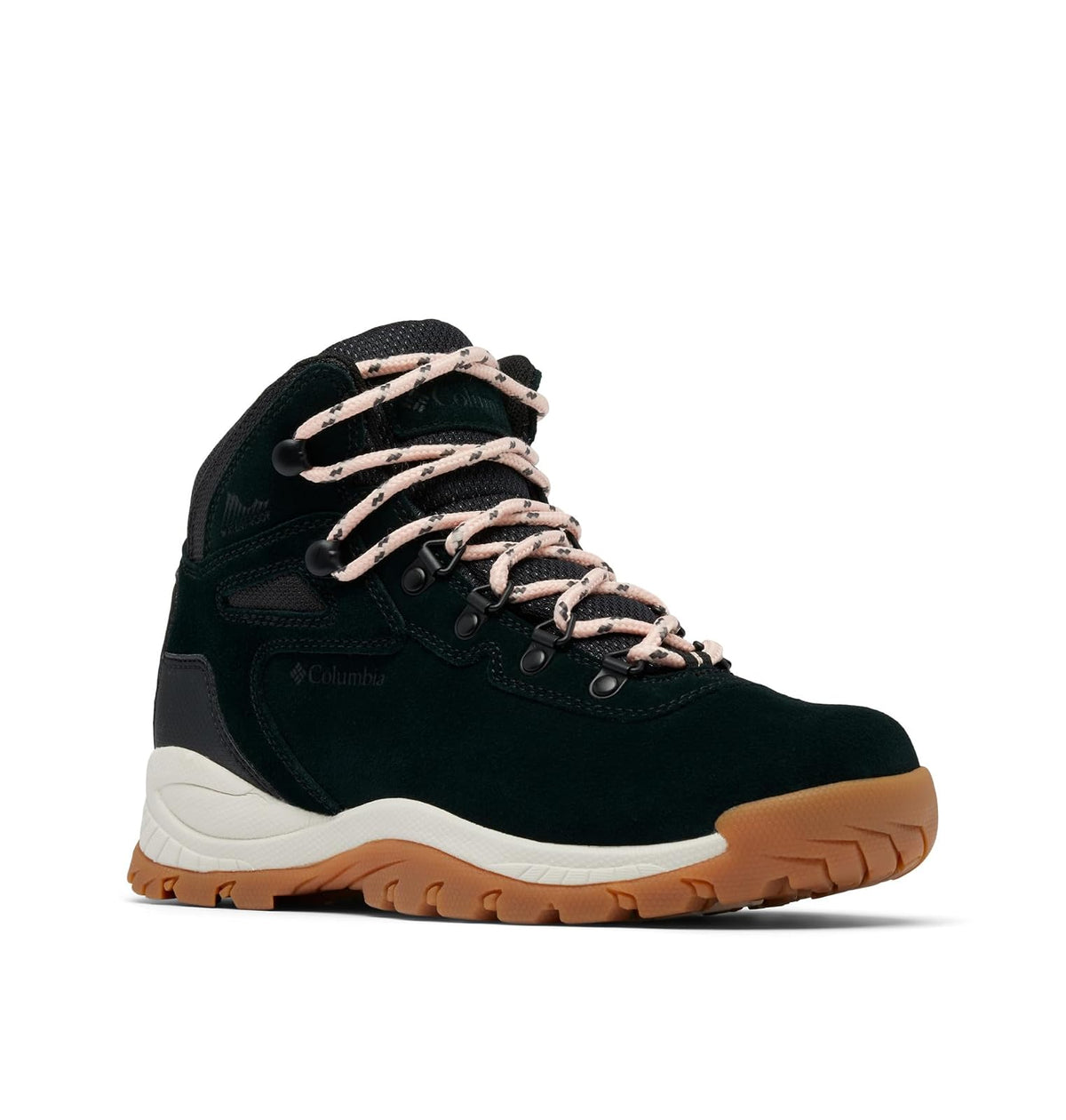 Columbia Newton Ridge Plus Bota de Senderismo Impermeable para Mujer - 23.0 cm - Negro - Rosa Rubor