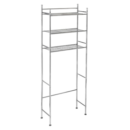 Honey-Can-Do BTH-05079 - Estante de Metal de 3 Niveles para Ahorrar Espacio, 9.45 x 22.83 x 59.84 Pulgadas, Chapado en Cromo