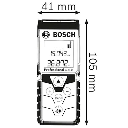 Bosch Medidor Laser GLM 40 - Distancia 40 Metros