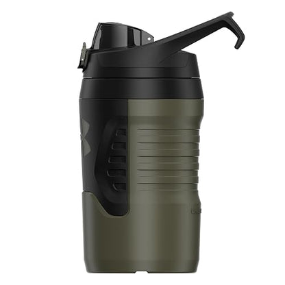 Under Armour - Botellas de agua aisladas de 32 onzas, jarra de agua deportiva con asa, gancho de cerca, resistente a fugas para béisbol, fútbol y más, botellas de agua de 32 onzas, botella de agua