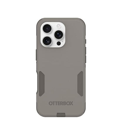 OtterBox - Funda para iPhone 16 Pro Commuter Series - Gris Comfort | Funda delgada y protectora para iPhone, de doble capa, que absorbe los impactos, las mejores fundas MagSafe para iPhone para