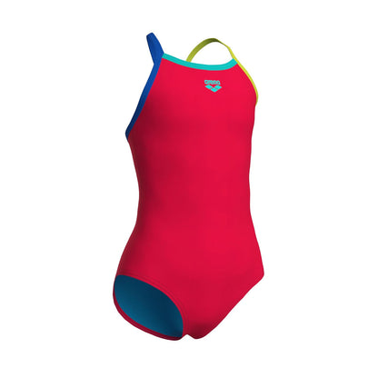 Arena Arena Feel Girls' Light Drop Back Solid Swimsuit Traje de baño de una Sola Pieza Niñas