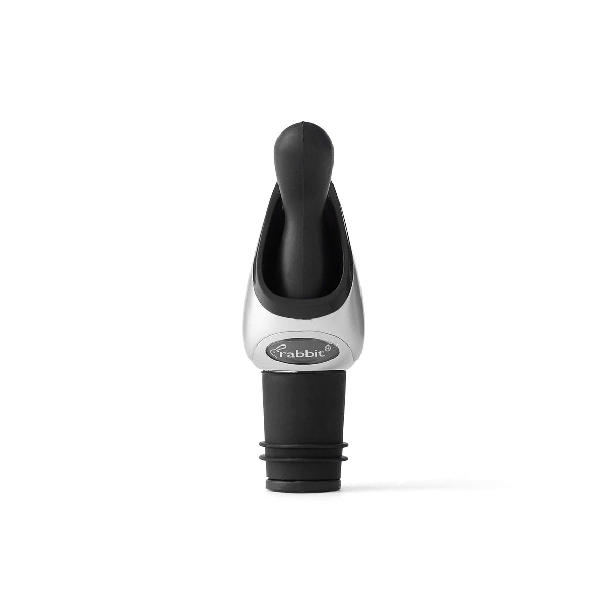 Conejo vertedor de vino con tapón (negro)