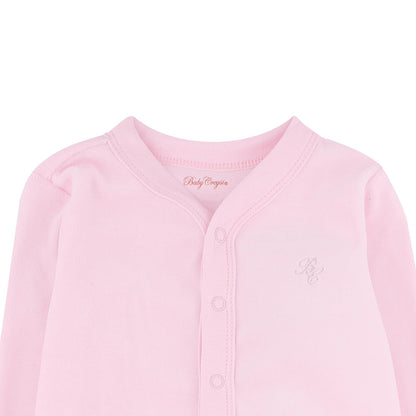 Baby Creysi Cobija Manga Larga Mameluco para Bebé Niña Pack de 3 Algodón Hipoalergénico, Rosado, 9 Meses