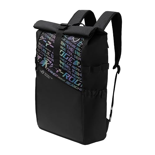 ASUS Mochila Gamer ROG BP4701 /Repelente al Agua/Holográfica/Bolsa Externa/Mochila Gamer/Gaming Laptop Backpack/Para Hombre y Mujer/Garantía en México