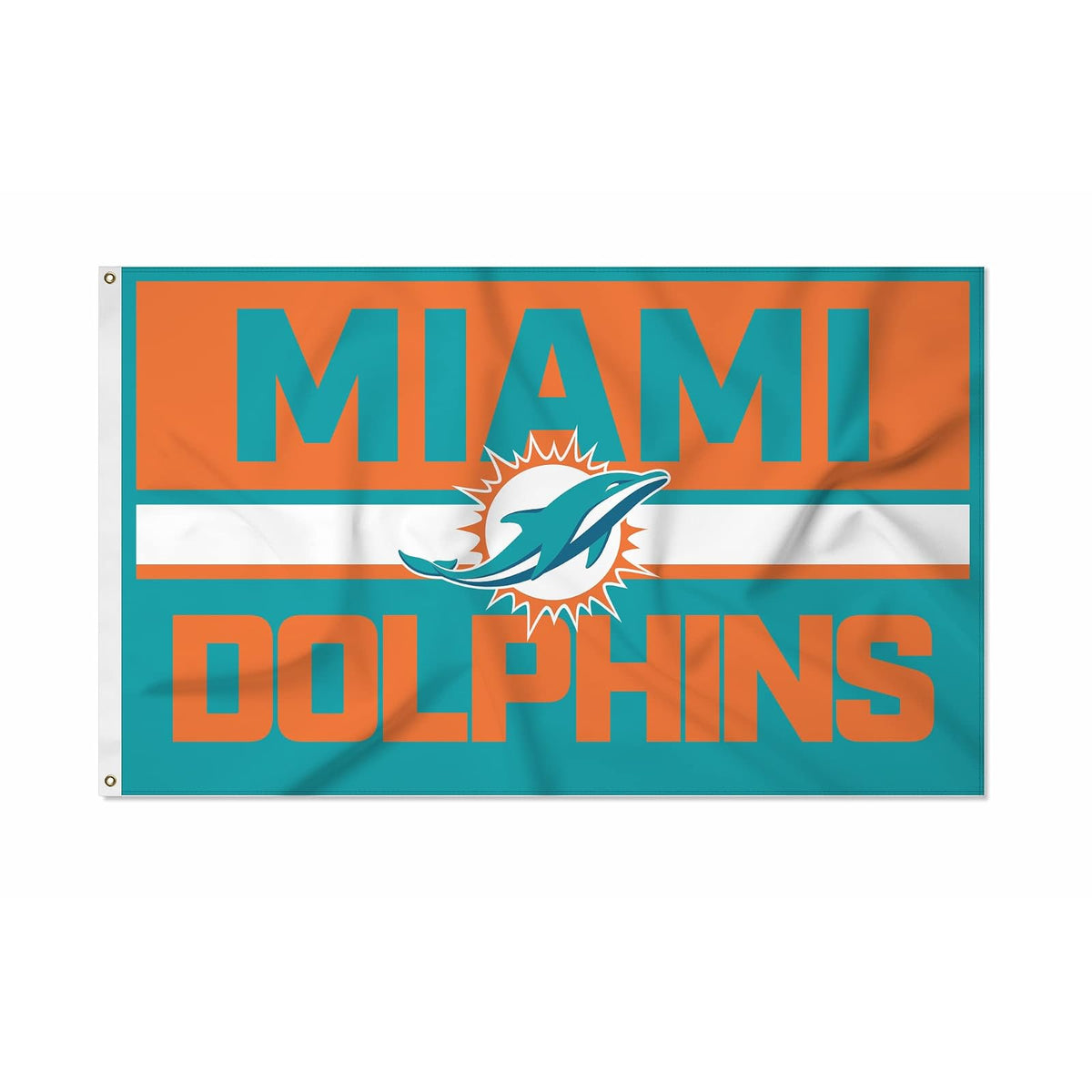 Rico Industries Bandera NFL 3x5 pies, Varios Equipos - Miami Dolphins