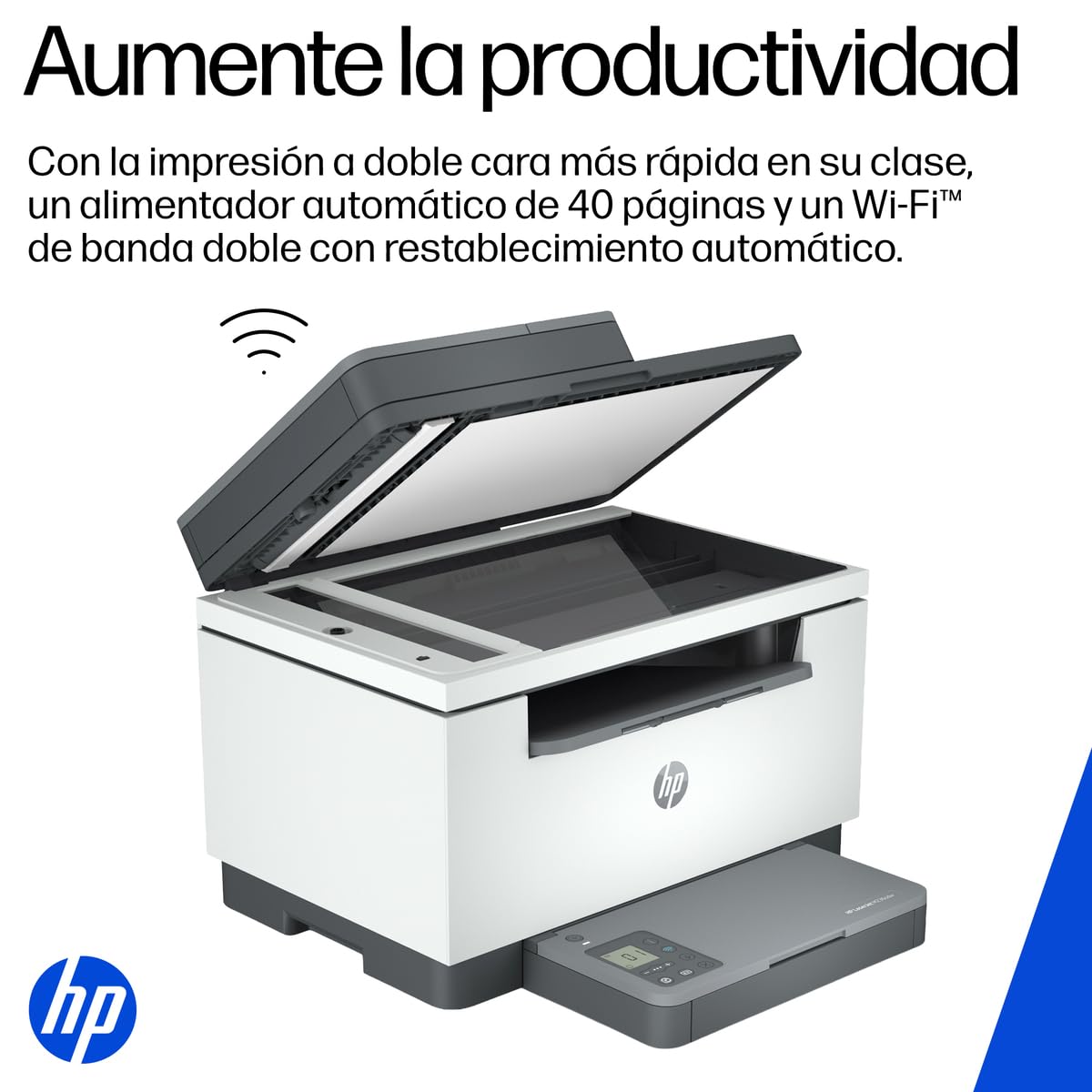 HP Impresora Multifuncioal LaserJet M236sdw, Blanco y Negro, Impresora para Pequeñas oficinas, Impresión, Copia, Escaneado, Impresión a Dos Caras (9YG09A)