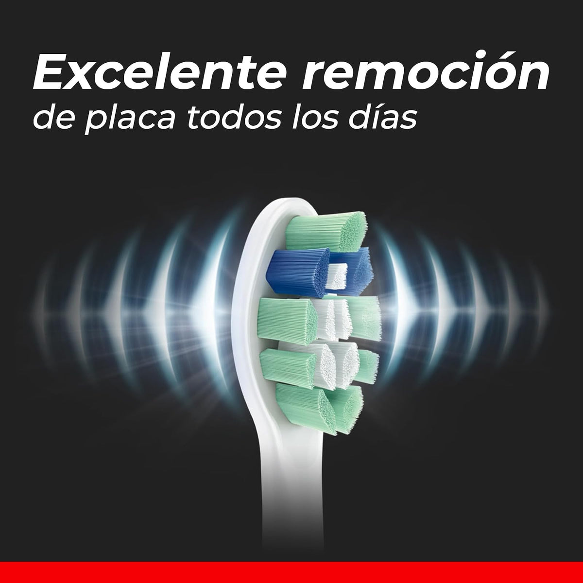 Colgate Repuesto Cepillo Eléctrico Philips Limpieza Profunda 6 Unidades | Hasta 100% Menos Manchas en Solo 7 días, Remueve 7X Más Placa, Las Cerdas Centrales Eliminan las Manchas Superficiales