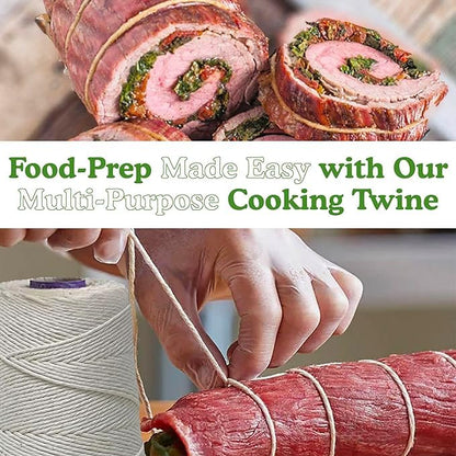Regency Wraps - Cordel de Cocina para carniceros, Hecho de algodón Natural Pesado para Trussing de Pavo y preparación de Carne para Asar Cono de 1000 pies, Aprox. 1 Libra Paquete de 1