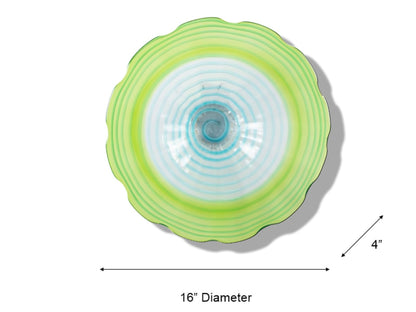 Dale Tiffany Favrile Glass Collection Wall Art Decor, Green