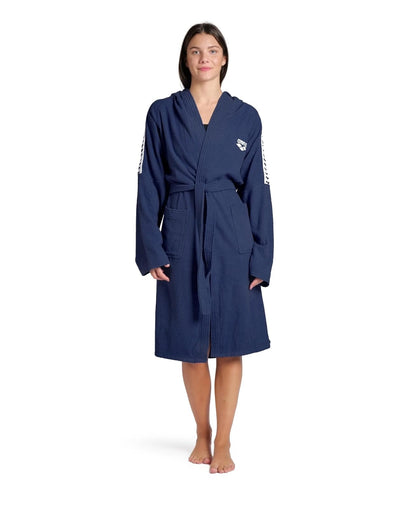 ARENA arena Team Stripe Unisex Bathrobe with Tie Belt and Pockets Soft Warm Robe Albornoz Adultos unisex