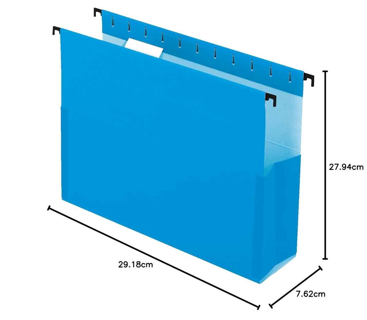 Pendaflex SureHook 59203 - Caja para archivar reforzada, 7,62 cm, carta, azul, corte 1/5, 25/BX
