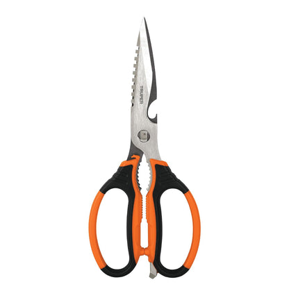 Truper TIC-8, Tijera multiusos para cocina, 8", acero inoxidable