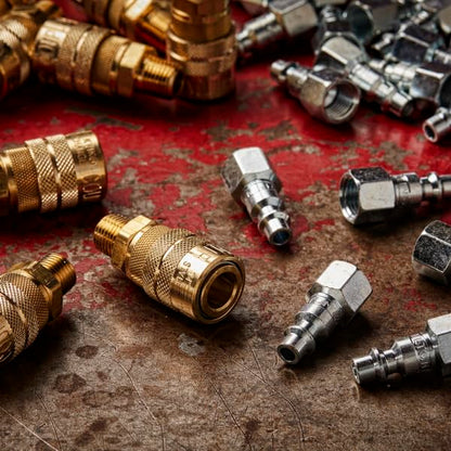 Milton (716) Acoplador de conexión rápida macho NPT M de 1/4" (industrial) de conexión rápida – Caja de 10