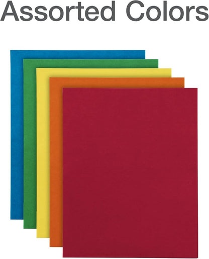 Oxford Fólder Doble Solapa, 2 Bolsas Interiores, Papel Texturizado, Caja Con 25 Piezas, Color Multicolor, Tamaño Carta 57513