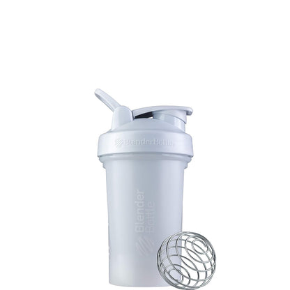 BlenderBottle Classic V2 Botella Mezcladora para Batidos, Varias Capacidades y Colores - 0.6 Litros - Blanco