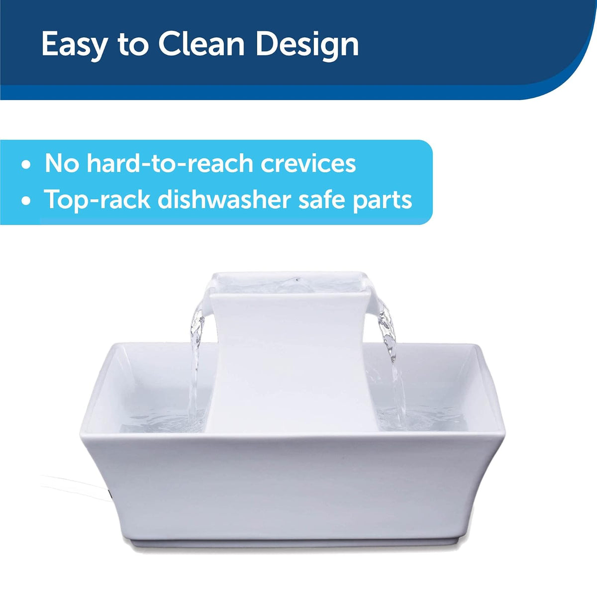 PetSafe Drinkwell Pagoda Pet Fountain - from in Knoxville, TN - Dog Water Bowl Dispenser - Multiple Angles to Drink from - Filters Included - Dog Fountain Provides Water When Power’s out - White