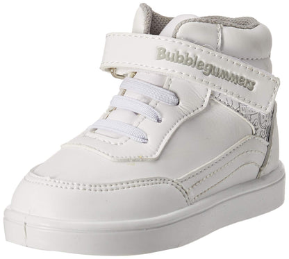 Bubble Gummers Tenis Escolares para Niña - 17.0 cm - Blanco - Gris