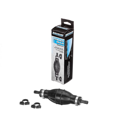 Quicksilver 8M0061875 - Foco de imprimación con 2 Abrazaderas de Manguera para líneas de Combustible de 5/16 Pulgadas (8 mm)