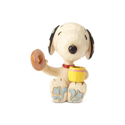 Enesco Jim Shore Peanuts Snoopy Figura Miniatura, 7.6 cm - Snoopy Donuts y Café