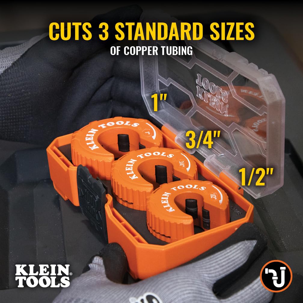 Klein Tools Juego de Cortadores de Tubos de Cobre Estilo C 3 Piezas 50048