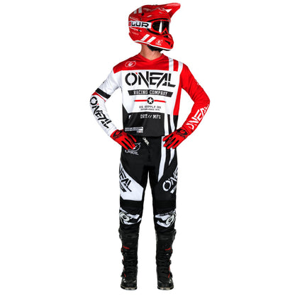 O'NEAL | Motocross-Jersey Langarm | MX Enduro | Gepolsterter Ellbogenschutz, V-Ausschnitt, atmungsaktiv | Element Jersey Warhawk V.24 | Erwachsene