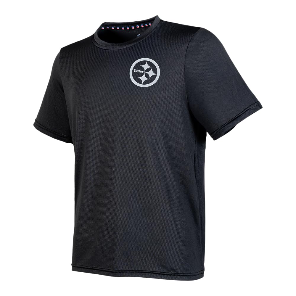 NFL Playera Deportiva Pittsburgh Steelers Negro para Hombre