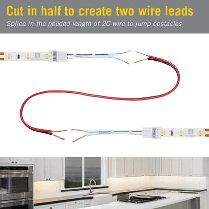 Armacost Lighting 560724 White LED Tape Light Connector