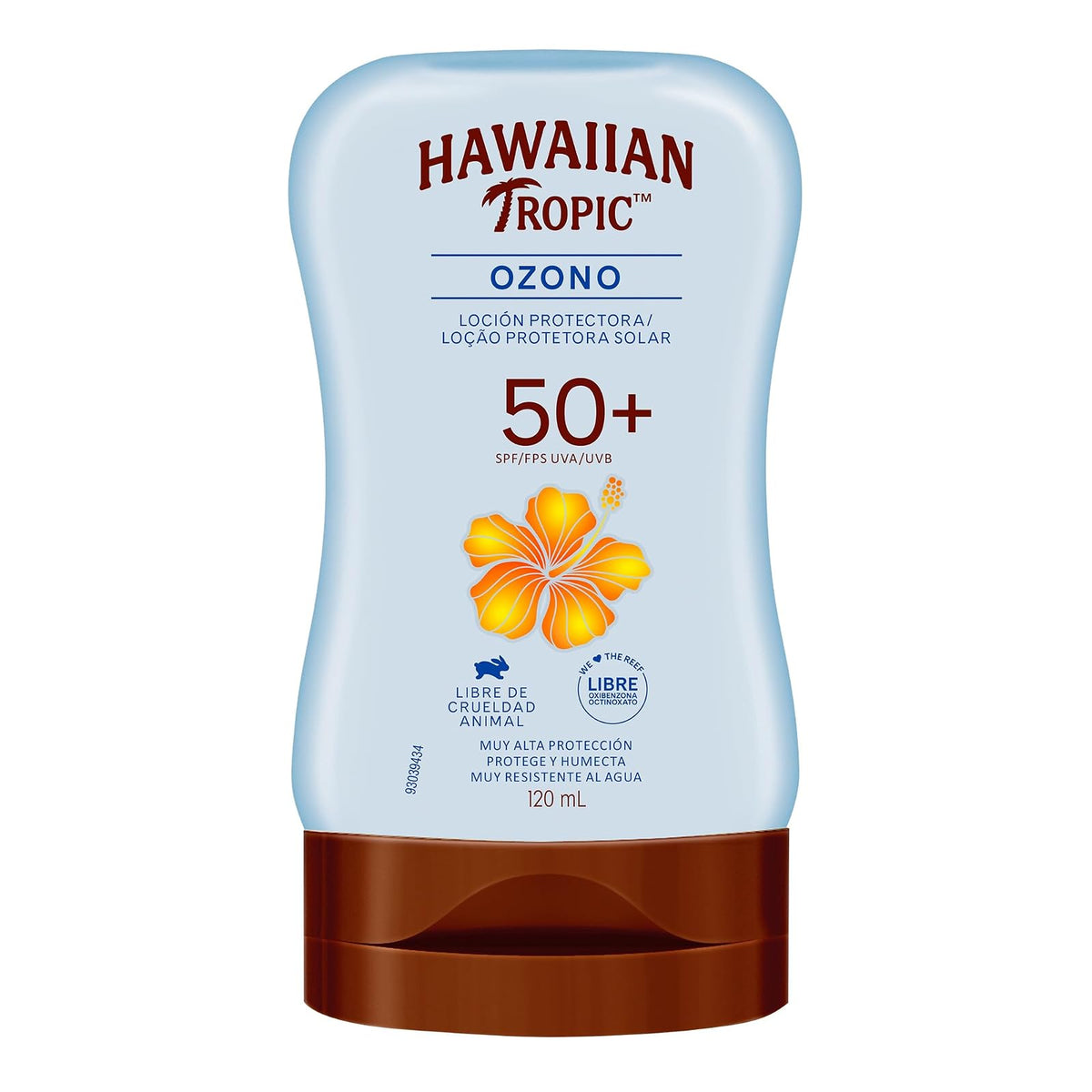 Hawaiian Tropic Ozono Protector Solar FPS 50+ Loción 240 ml - 120 ml (Paquete de 1) - FPS 50+