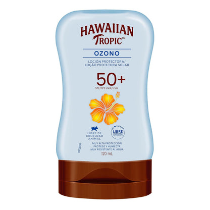 Hawaiian Tropic Ozono Protector Solar FPS 50+ Loción 240 ml - 120 ml (Paquete de 1) - FPS 50+