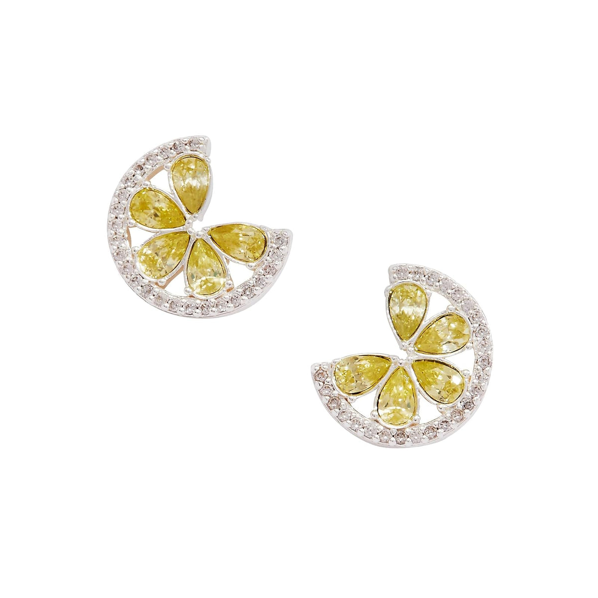 Alex and Ani Margarita Lime Stud Earring