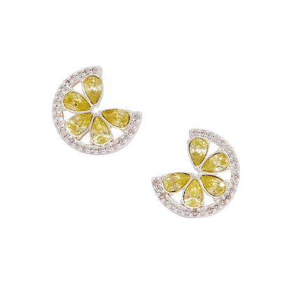 Alex and Ani Margarita Lime Stud Earring