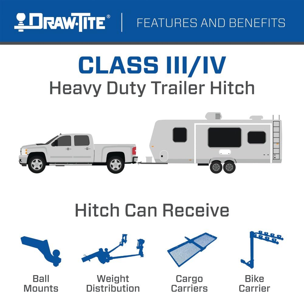 Draw-Tite Enganche para Remolque Clase III 75742 con Receptor de 5 cm para Honda CR-V