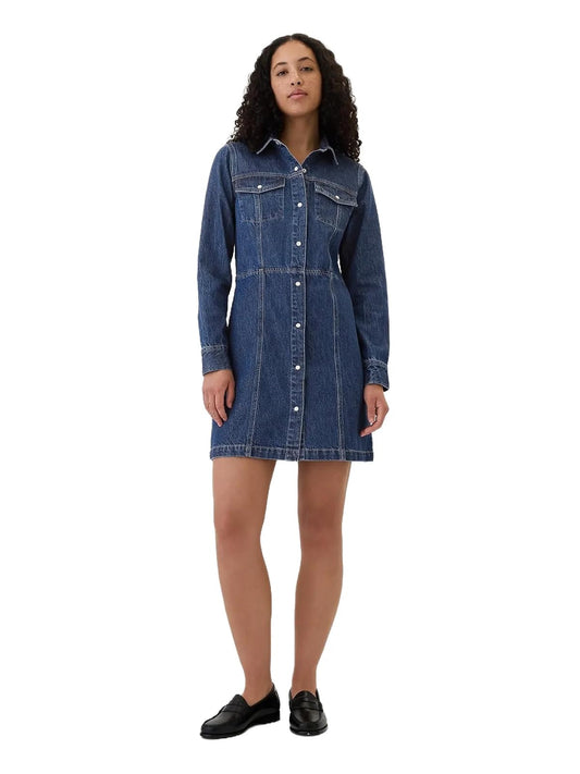 GAP Denim Western Mini Dress Vestido Mujer