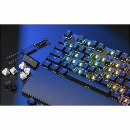 ASUS ROG Strix Scope II X Teclado Gaming, NX Snow V2, PBT, RGB | Teclado gaming con switches ROG NX Snow V2 hot-swap, teclas PBT, espuma acústica, controles multifunción y reposamuñecas.