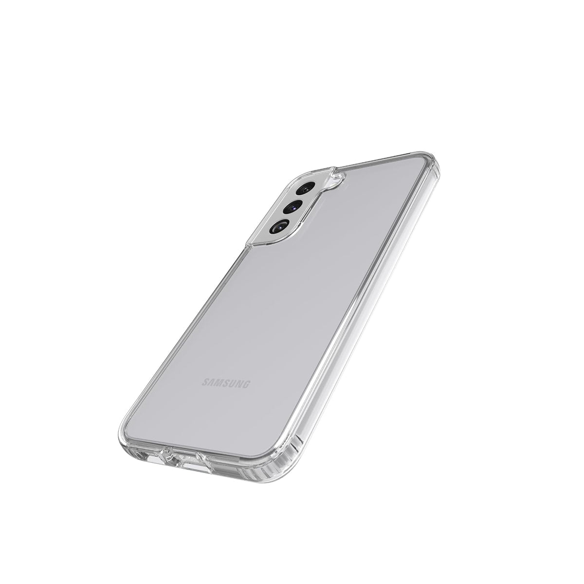 tech21 EVO - Funda Transparente para Samsung Galaxy S22 Plus - Funda Protectora y Transparente con protección contra caídas múltiples de 12 pies